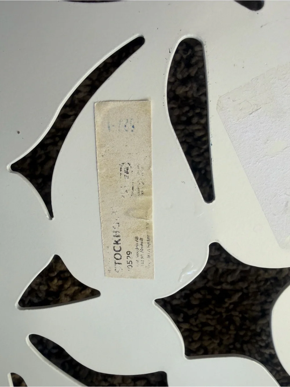 This white decorative bowl is from the IKEA Stockholm collection